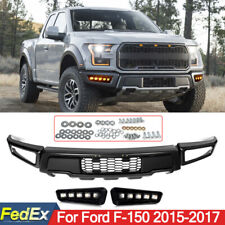 Raptor Style Gray Front Bumper Cover W/ LED DRL Fit For Ford F-150 XLT 2015-2017 picture