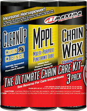 Maxima Racing Oil Motorcycle Chain Care Kit Bundle: Clean Up MPPL & Chain Wax picture