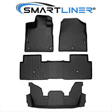 SMARTLINER All Weather Custom Fit 3 Row Floor Liners for 2023-2024 Honda Pilot picture