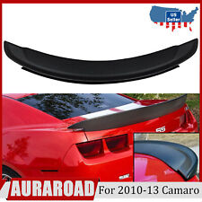 Rear Trunk Spoiler For 2010-2013 Chevrolet Camaro ZL1 Style W/ Wicker Bill Black picture