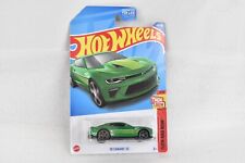 💎 2022 Hot Wheels #219 Then and Now 4/10 '18 CAMARO SS Green w/Gray MC5 Spokes picture