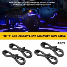 4X 10FT Extension Wire Cable Cord Kit For LED RGB Under Glow Rock Light 4Pin picture