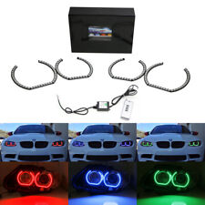 DTM Style Horseshoe RGB Multi-Color LED Angel Eyes Halo Rings For BMW Headlights picture