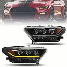 For 2015-2017 Ford Mustang Headlight Projector LED DRL Sequential Assembly Lamps picture