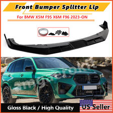 GLOSS BLACK FRONT LIP SPLITTER SPOILER For BMW X5M F95 F96 X6M COMPETITION 2023+ picture