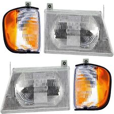 Headlight Kit For 1992-2002 Ford E-150 Econline Driver and Passenger Side picture