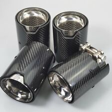 For BMW M5 F90 Carbon Fiber Silver Exhaust Tip 4PC picture