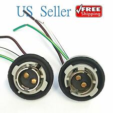 2X 1157 Turn Light Brake Bulb Socket Connector Wire Harness Plug For LED Bulbs picture