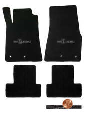 2013 2014 Shelby Black Looped Front & Rear Floor Mats - GT-500 Cobra Logos picture