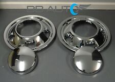 4pc Set Front Wheel Chrome Simulators w/ Center Caps for DODGE RAM 3500 DUALLY picture