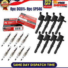 8Pack Ignition Coils and PLATINUM Spark Plugs For Ford F150 5.4L 2004-2010 DG511 picture