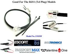 1 Mirror Wire+Fuse For Escort, Bel,V1,Uniden,radenso & RJ11 Model Radar Detector picture