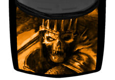 Orange Skeleton King Fierce Skull Sword Truck Hood Wrap Vinyl Car Graphic Decal picture