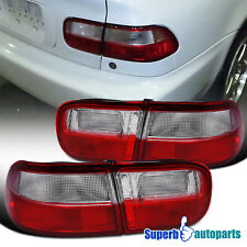 Fits 1992-1995 Honda Civic 2/4Dr Coupe Sedan Tail Lights Brake Lamps Red/Clear picture