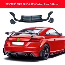Fit Audi TTRS TTS MK3 8S 2015-2019 Real Carbon Fiber Rear Diffuser Spoiler picture