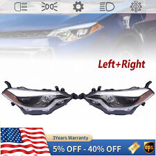 For 2014-2016 Toyota Corolla w/LED DRL Tube Projector Headlights Headlamps Pair picture
