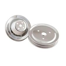 Mr Gasket 4961 Chrome Pulley Set, Two Groove, 1955-68 SBC picture