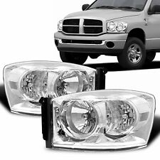 New Headlight Chrome Clear Headlamp For 06-08 Dodge 1500 Ram 2500 3500 Pickup LH picture
