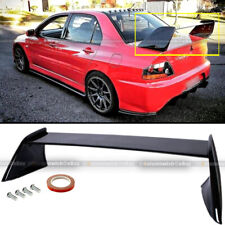 Fit 03-07 Evolution EVO 7 8 9 Painted Glossy Black Rear High Wing Trunk Spoiler picture