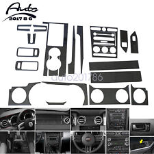 22Pcs Carbon Fiber Interior Trim Cover Black For Car Ford Mustang 2005 2006-2009 picture
