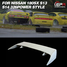 FRP Unpainted 326Power Rear Trunk Spoiler Wing Lip For Nissan 180SX S13 S14 S14A picture