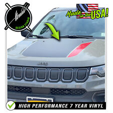 Hood Blackout Racing Stripes Trail Hawk Decal Fits 2014-2022 Jeep Compass picture