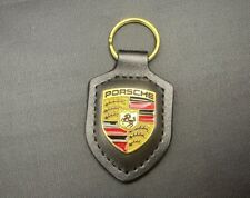 Porsche Crest leather Key Ring black picture