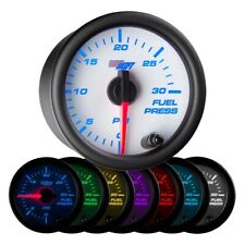 52mm GLOWSHIFT WHITE 7 COLOR LED 30psi DIESEL FUEL PRESSURE GAUGE for CUMMINS picture