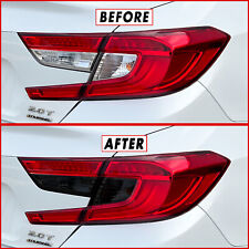 FOR 18-22 Honda Accord Tail Light Turn Signal & Reverse SMOKE Vinyl Tint Overlay picture