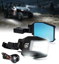 Xprite UTV LED Side View Mirrors w/ Puddle Lights Fit 1.75
