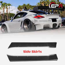 For Porsche 987.2 Cayman 09-12 Wide body kit RB Style Side skirt FRP Unpainted picture
