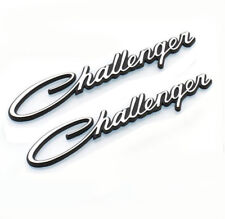 2x Chrome Challenger Emblems badge Decal for Chrysler Genuine Parts picture