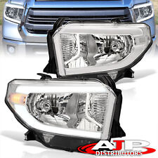 Clear OE Style LED DRL Headlight Lamps Assembly Set For 2014-2021 Toyota Tundra picture