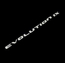 TRUNK LID BADGE EMBLEM FOR MITSUBISHI LANCER EVO EVOLUTION IX 9 LETTERS CHROME picture