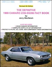 CAMARO 1969 CHEVROLET FACT BOOK Z/28 DEFINITIVE MACNEISH SS396 SS COPO 427 L72 picture