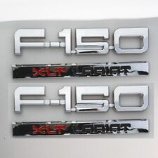 2Pc Fits1 987-91 F-1-5-0 XLT Lariat Emblems Side Badges Nameplate Chrome picture