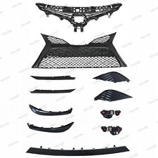 11PC For Camry SE 2018-2020 Front Gloss Black Grille Bumper Headlight Lower trim picture