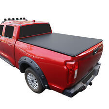 Soft Roll Up Tonneau Cover for 2007-2013 Toyota Tundra Bed Length 5.5ft Black picture