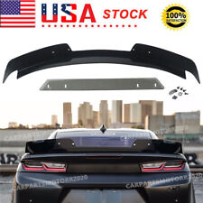 2PCS Rear Trunk Wing Highkick Spoiler For Chevy Camaro 2016-2021 Smoked Black picture