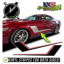 Side Hockey Racing Stripe Decal Fits Ford Mustang 2015-2019 2020-2023 Roush GT picture