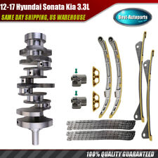 Engine Crankshaft &Timing chain Kit For 2012-2017 Hyundai Sonata Kia 3.3L picture