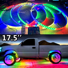 3 Row 4Rings 17.5'' Chasing LED Wheel Lights For Truck Bluetooth+Remote+Switch picture