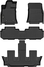 All Weather Floor Mats Liner For 2019-2024 Subaru Ascent Bucket Seat TPE Black picture