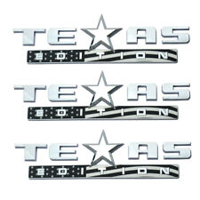 3x Texas Edition emblem 3D Badge Decal Car Truck Black USA Flag Logo picture