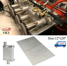 Embossed Aluminum Heat Shield 12''x20'' Reduce Radiant Heat For Turbo Manifold picture