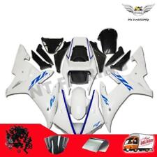 FU Fit for 2002 2003 Yamaha YZF R1 Injection Mold Gloss White Fairing Kit g027 picture
