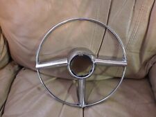VINTAGE 1949-1950 GM/CADILLAC/PONTIAC 511993 STEERING WHEEL HORN Ring   CHROME picture