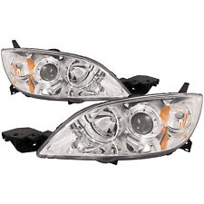 PERDE Headlights For 04-09 Mazda 3 Hatchback Gen 1 Mazdaspeed 3 Chrome Assembly picture