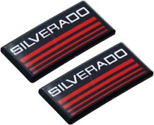 2X Cab Emblem Badge Side Roof Pillar Decal Plate Compatible for Chevy Silverado picture