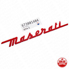 For Maserati Trunk Lid Letter Nameplate Logo Emblem Badges Sport OEM Red picture